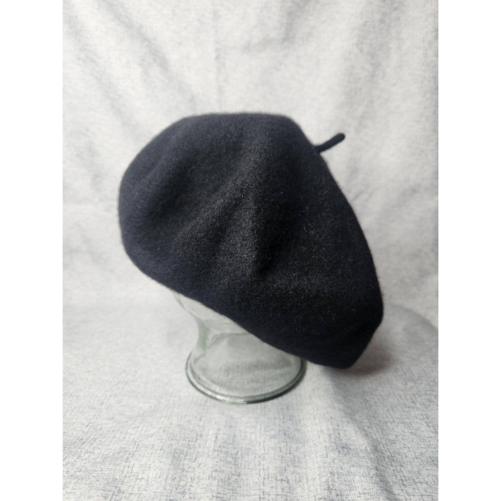 Vintage Black Beret French Style Hat